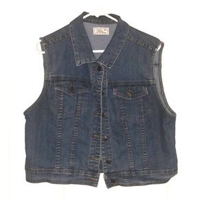 Denim jean vest